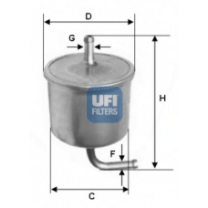 31.581.00 UFI Топливный фильтр