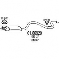 01.66920 MTS Глушитель выхлопных газов конечный