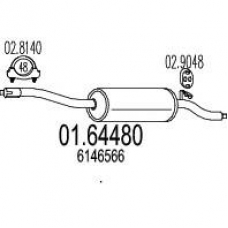 01.64480 MTS Глушитель выхлопных газов конечный