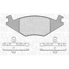 363916060395 MAGNETI MARELLI Комплект тормозных колодок, дисковый тормоз