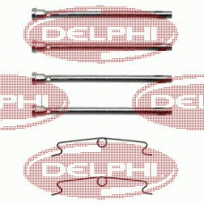 LX0089 DELPHI Комплектующие, колодки дискового тормоза