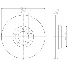 MDC1611 MINTEX Тормозной диск