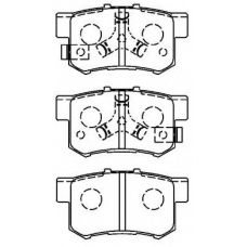 C2N061 AISIN Комплект тормозных колодок, дисковый тормоз