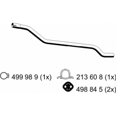 213479 ERNST Труба выхлопного газа