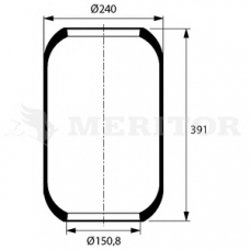 MLF8000 MERITOR Кожух пневматической рессоры