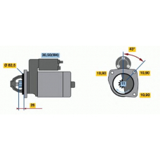 0 001 368 077 BOSCH Стартер