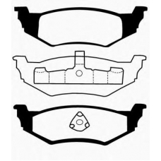 J PP-017AF JAPANPARTS Комплект тормозных колодок, дисковый тормоз