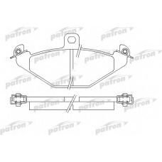 PBP878 PATRON Комплект тормозных колодок, дисковый тормоз