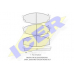 141206 ICER Комплект тормозных колодок, дисковый тормоз