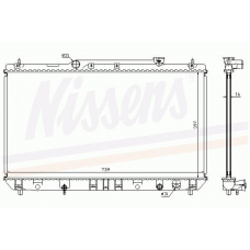 64703A NISSENS Радиатор, охлаждение двигателя