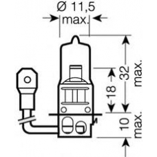 4050300016535 OSRAM 64156_(h3) лампа для автомобил