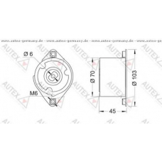 654280 AUTEX Натяжитель ремня, клиновой зубча