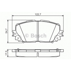 0 986 495 109 BOSCH Комплект тормозных колодок, дисковый тормоз