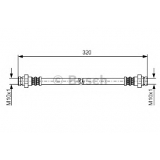 1 987 481 196 BOSCH Тормозной шланг