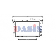 490010N AKS DASIS Радиатор, охлаждение двигателя