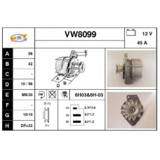 VW8099 SNRA Генератор