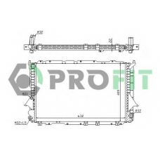 PR 0012A5 PROFIT Радиатор, охлаждение двигателя