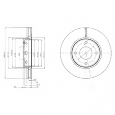 BG4127 DELPHI Тормозной диск