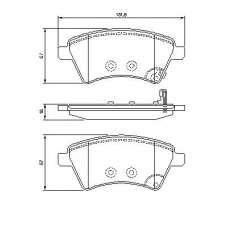 0 986 494 129 BOSCH Комплект тормозных колодок, дисковый тормоз