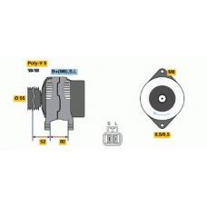 0 986 045 721 BOSCH Генератор