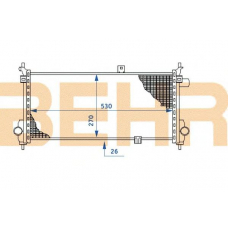 2108726 BEHR Radiator