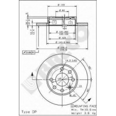 BS 7280 BRECO Тормозной диск