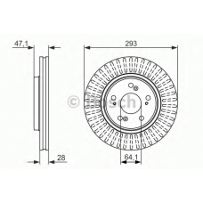 0 986 479 456 BOSCH Тормозной диск