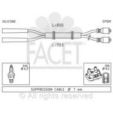 4.8432 FACET Комплект проводов зажигания