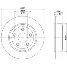 MDC2683 MINTEX Тормозной диск