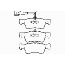 P 85 091 BREMBO Комплект тормозных колодок, дисковый тормоз