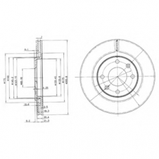 BG2387 DELPHI Тормозной диск