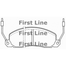 FBP1134 FIRST LINE Комплект тормозных колодок, дисковый тормоз