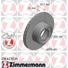 230.6270.20 ZIMMERMANN Тормозной диск