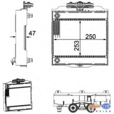 8MK 376 746-511 HELLA Радиатор, охлаждение двигателя