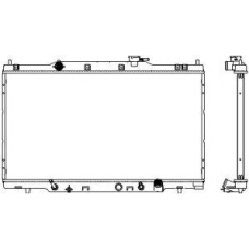 3211-1041 SAKURA  Automotive Радиатор, охлаждение двигателя