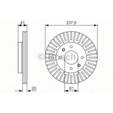 0 986 479 850 BOSCH Тормозной диск