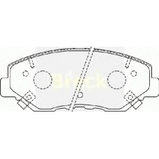 23868 00 C BRECK Комплект тормозных колодок, дисковый тормоз