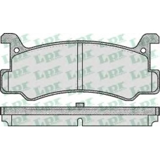 05P367 LPR Комплект тормозных колодок, дисковый тормоз