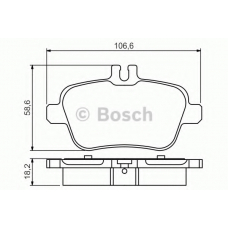 0 986 495 348 BOSCH Комплект тормозных колодок, дисковый тормоз