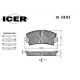 180101 ICER Комплект тормозных колодок, дисковый тормоз