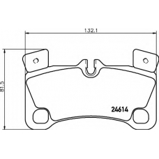 8DB 355 014-631 HELLA Комплект тормозных колодок, дисковый тормоз