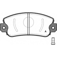 BPA0372.02 OPEN PARTS Комплект тормозных колодок, дисковый тормоз