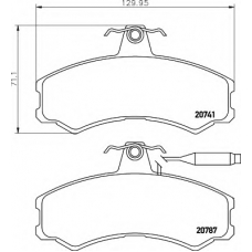 8DB 355 006-011 HELLA Комплект тормозных колодок, дисковый тормоз