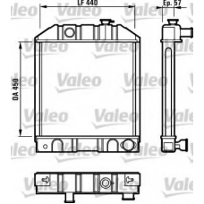 730322 VALEO Радиатор, охлаждение двигателя