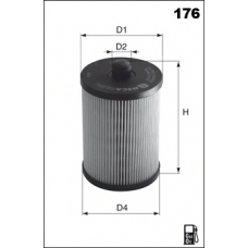 ELG5411 MECAFILTER Топливный фильтр