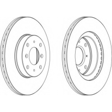 DDF201-1 FERODO Тормозной диск