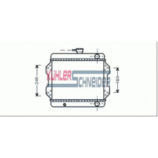 2200301 KUHLER SCHNEIDER Радиатор, охлаждение двигател