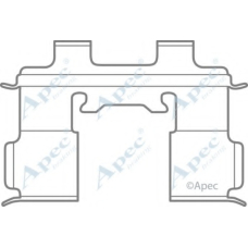 KIT1047 APEC Комплектующие, тормозные колодки