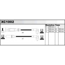 XC1002 QUINTON HAZELL Ккомплект проводов зажигания
