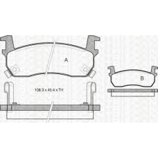 8110 14927 TRIDON Brake pads - front